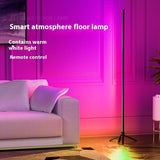 Colorful Floor Atmosphere Indoor Living Room Live Broadcast Home Adjustable Led Voice Control Induction Corner Lamp