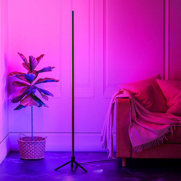 Colorful Floor Atmosphere Indoor Living Room Live Broadcast Home Adjustable Led Voice Control Induction Corner Lamp